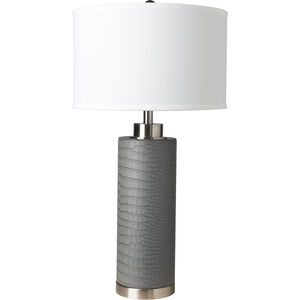 Buchanan 30.5 inch 100 watt Slate Gray Table Lamp Portable Light