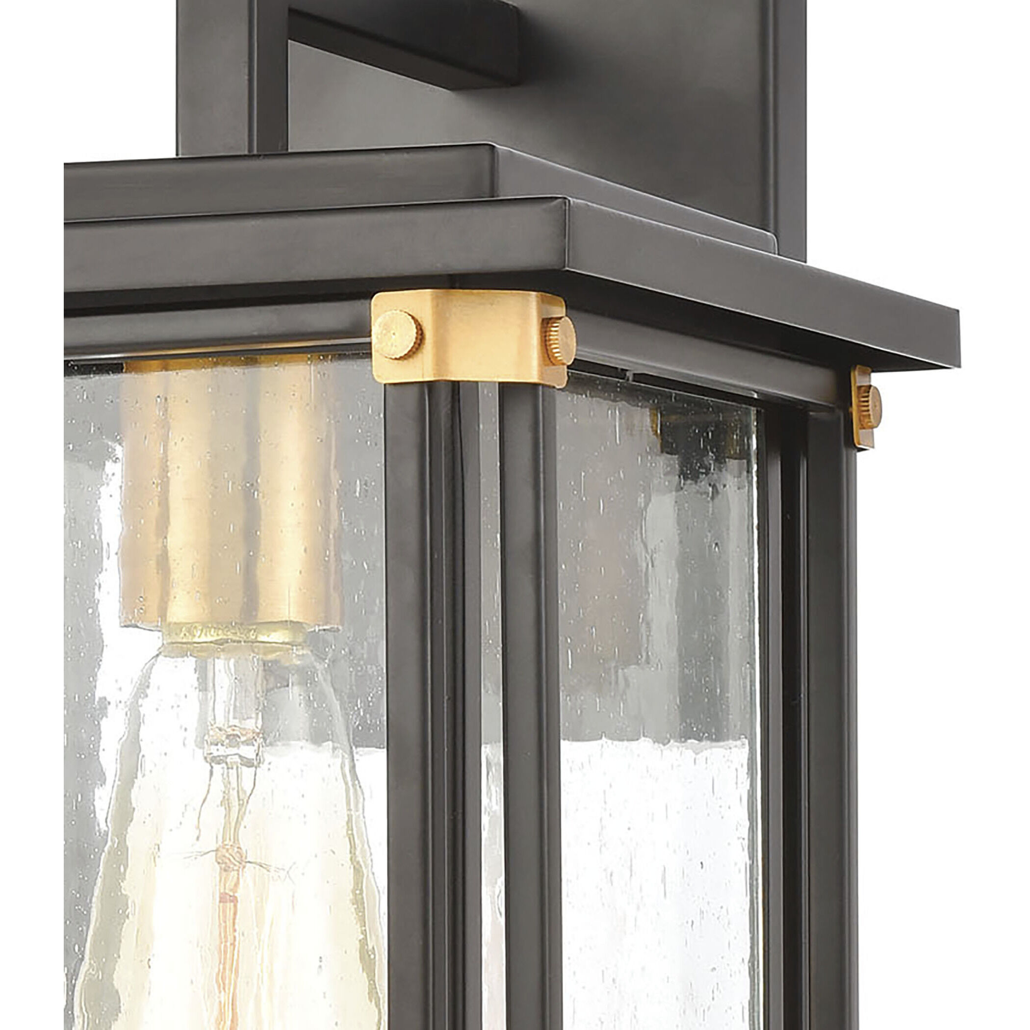 Vincentown 1 Light 14 inch Matte Black Outdoor Sconce