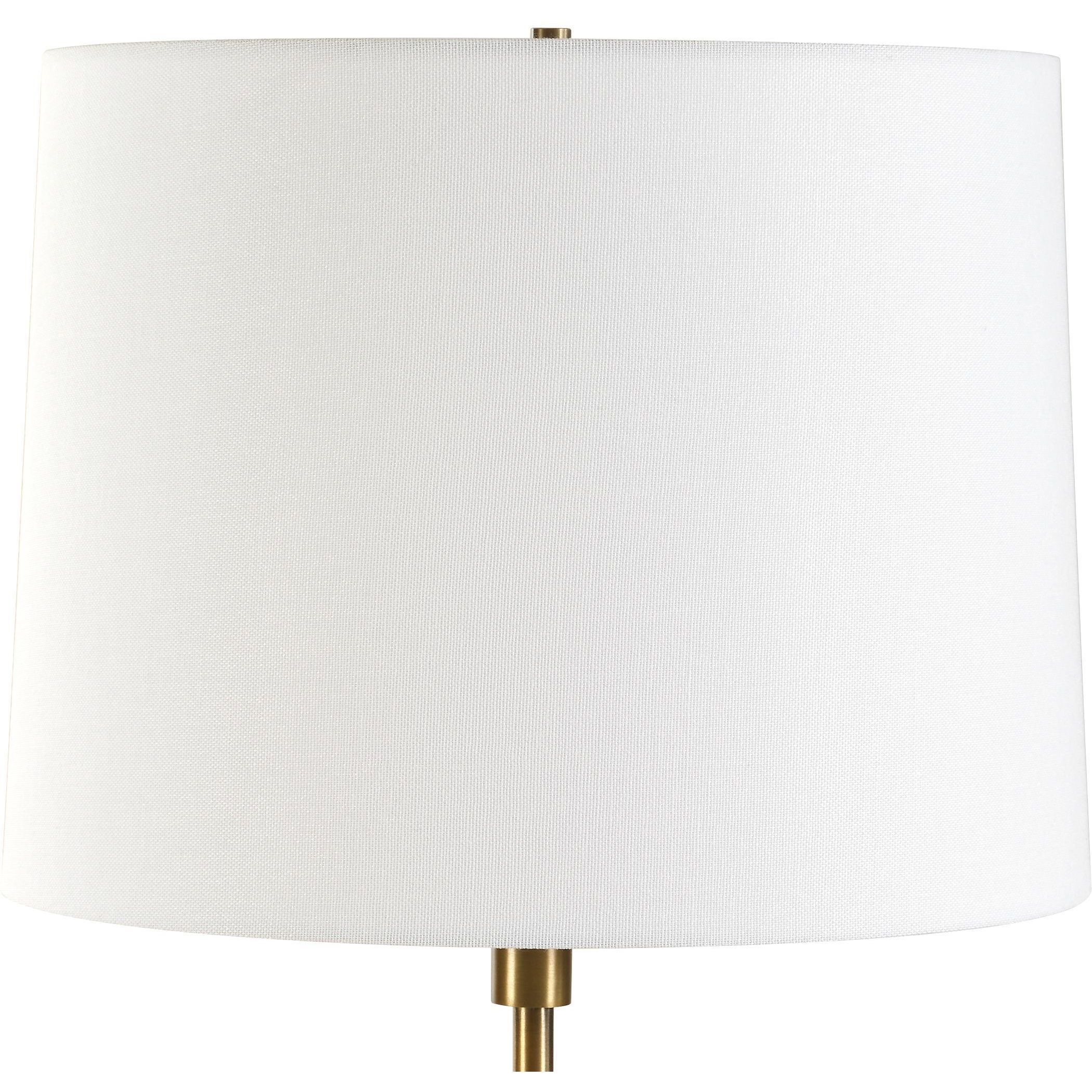 Caronia 35.5 inch 150.00 watt Ivory Coral and Antique Brass Buffet Lamp Portable Light