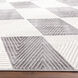Brenta 36 X 24 inch Black/White Rug in 2 x 3