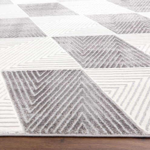 Brenta 90 X 63 inch Black/White Rug in 5 x 7
