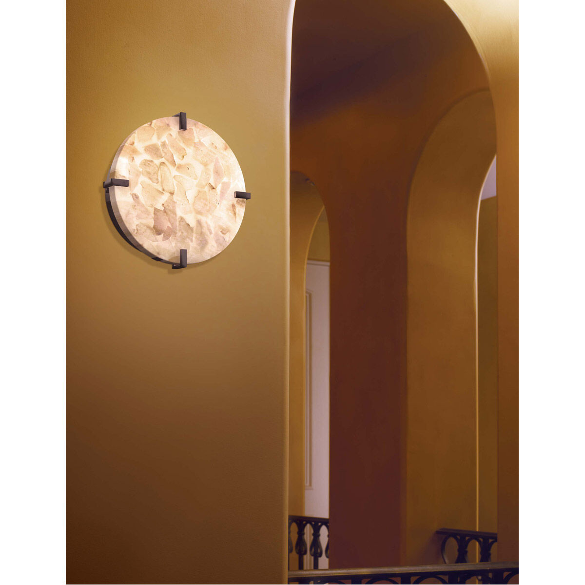 Alabaster Rocks 2 Light 12.5 inch Dark Bronze Flush Mount Ceiling Light in Incandescent