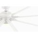 Odyn Custom Matte White Fan Motor, Blades Sold Separately