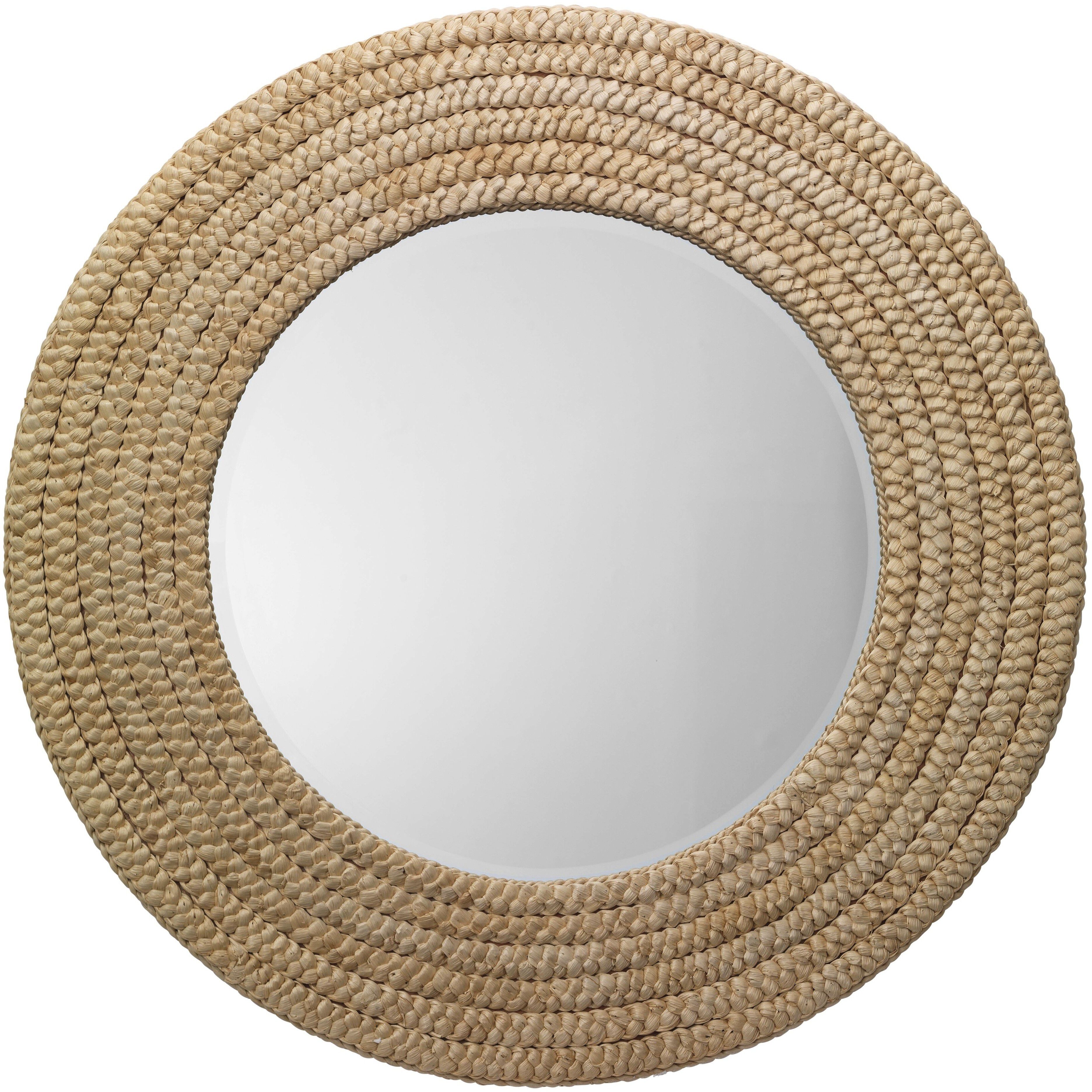 Meadow 36 X 36 inch Natural Seagrass Mirror