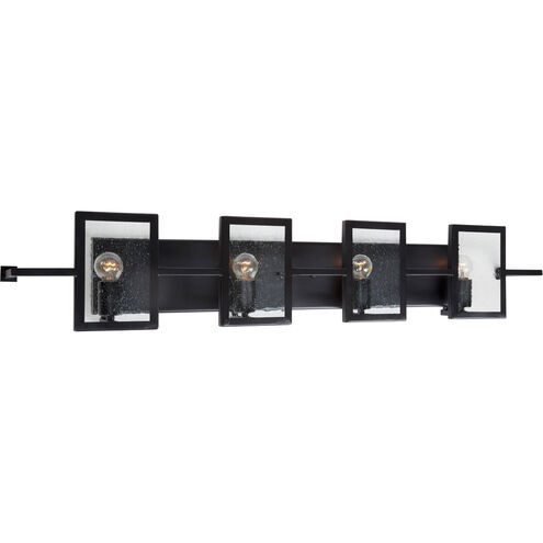 Yao 4 Light 40 inch Black Bath Bar Wall Light