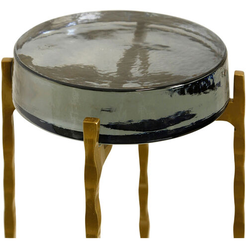 Jolly Rancher 23 X 9 inch Clear Smokey Gray-Gold Accent Table