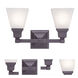Mission 2 Light 15 inch Bronze Bath Vanity Wall Light