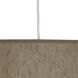 Elena 1 Light 25 inch Painted White Pendant Ceiling Light in Mushroom Dupioni