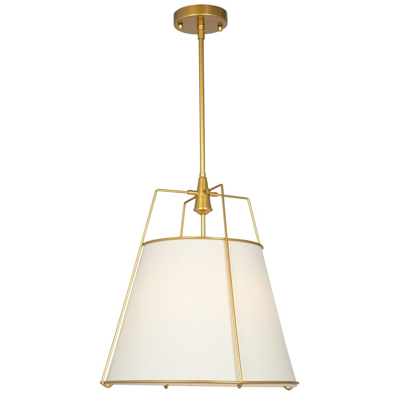 Pullman LED 17 inch Brass Pendant Ceiling Light