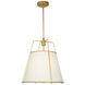 Pullman LED 17 inch Brass Pendant Ceiling Light