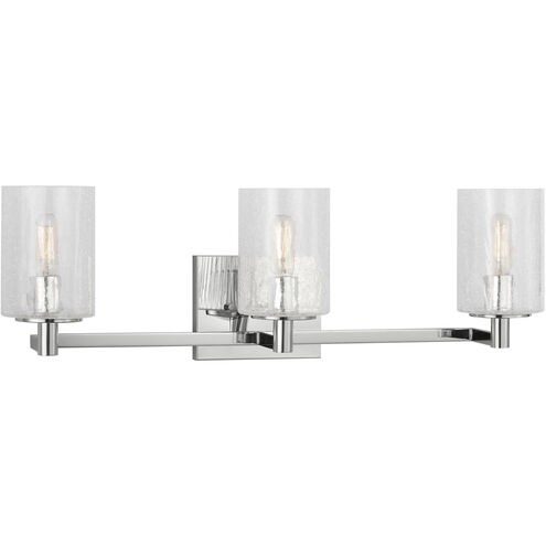 Parker 3 Light 24.63 inch Chrome Wall Bath Fixture Wall Light