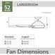 Tropic View 52 inch Matte Black Outdoor Ceiling Fan