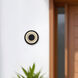 Stephord Black Exterior Wall Sconce in Frosted Glass