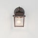 Builder Cast 1 Light 8.5 inch Empire Bronze Outdoor Wall Mount