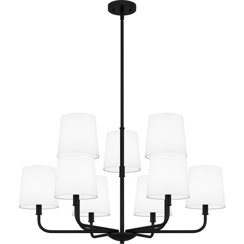Gallagher 9 Light 32 inch Matte Black Chandelier Ceiling Light