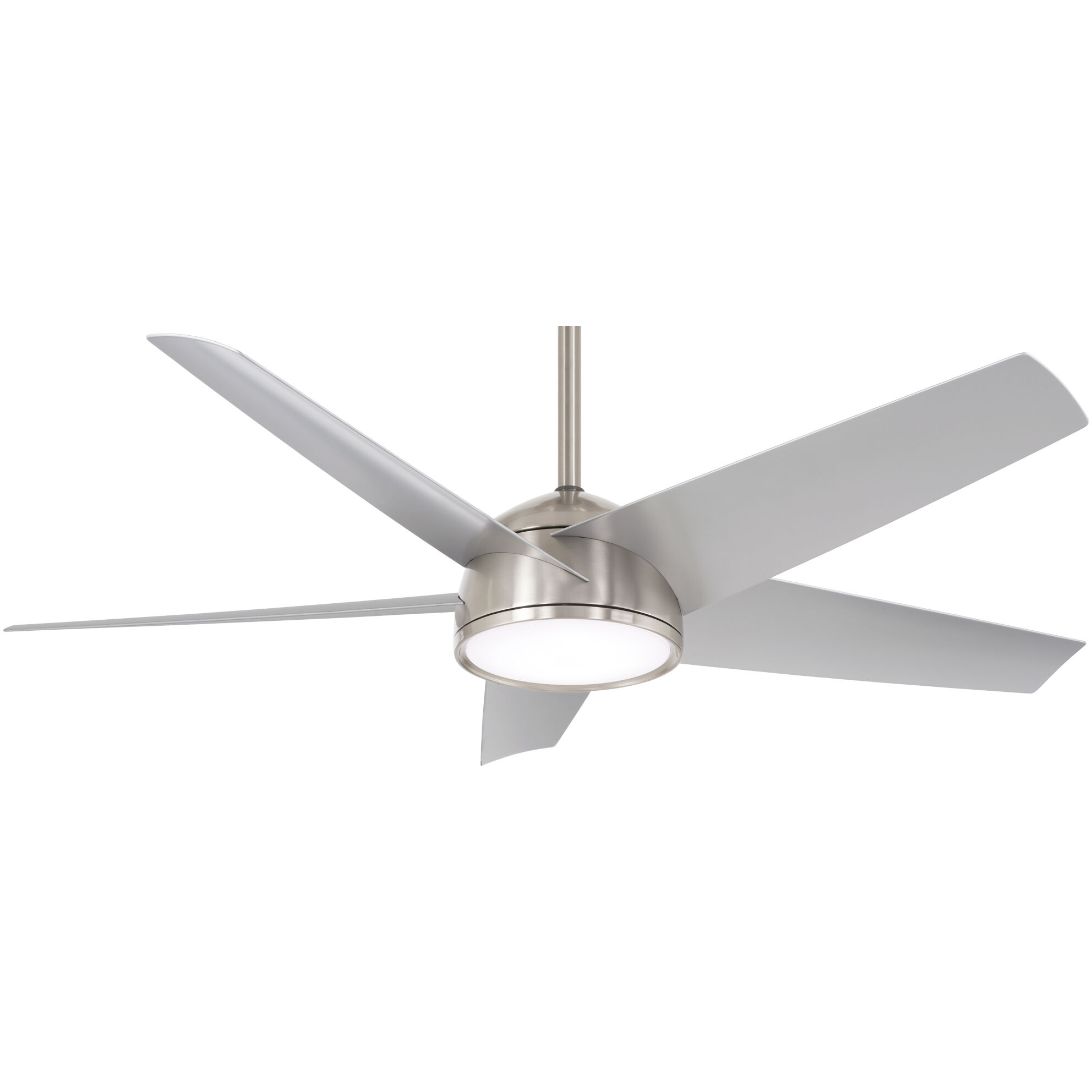 Chubby 58 inch Brushed Nickel Wet with Silver Blades Indoor/Outdoor Ceiling Fan, Wifi