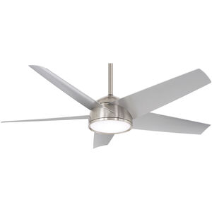 Chubby 58 inch Brushed Nickel Wet with Silver Blades Indoor/Outdoor Ceiling Fan, Wifi