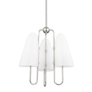 Slate Hill 3 Light 19 inch Polished Nickel Chandelier Ceiling Light