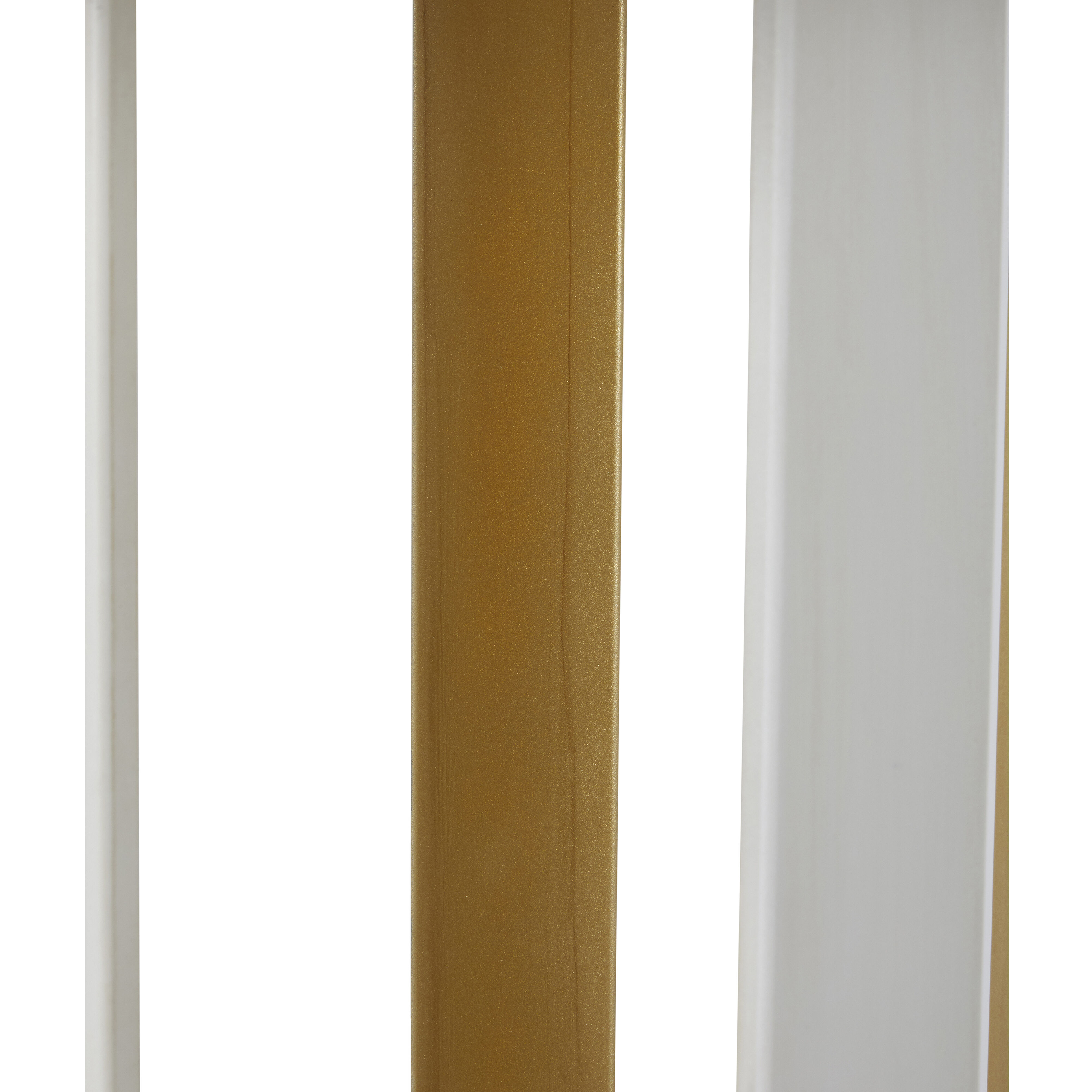 Krista 80 inch Coral White and Vintage Gold with White Linen Floor Lamp Portable Light