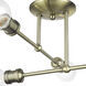 Delacroix 4 Light 17 inch Antique Brass Semi-Flush Ceiling Light