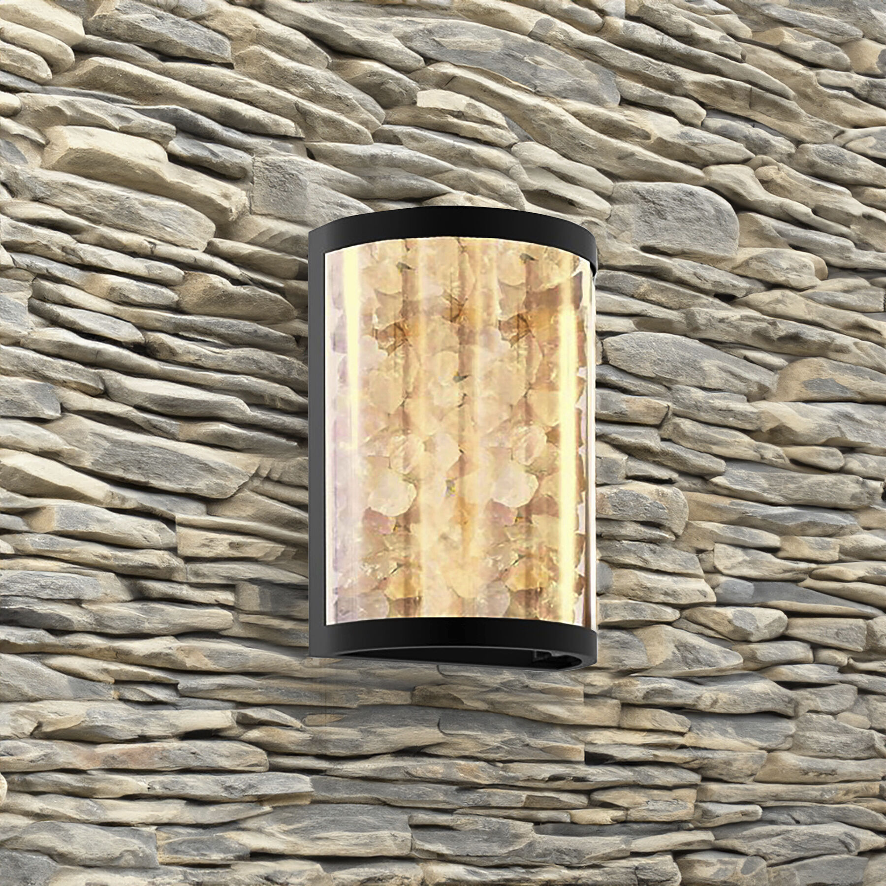 Great Outdoors Salt Creek LED 12.75 inch Coal Outdoor Wall Sconce
