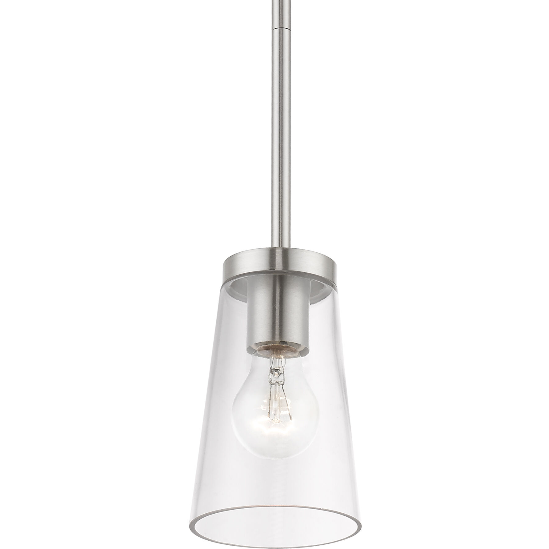 Cityview 1 Light 5 inch Brushed Nickel Mini Pendant Ceiling Light