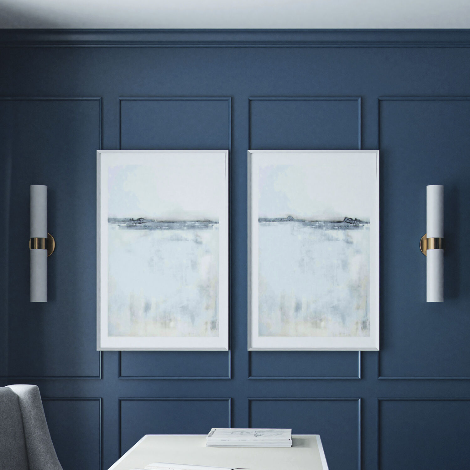 Theo 2 Light 5 inch Aged Brass Sconce Wall Light