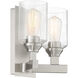 Neighborhood Chicago 2 Light 10 inch Brushed Polished Nickel Wall Sconce Wall Light