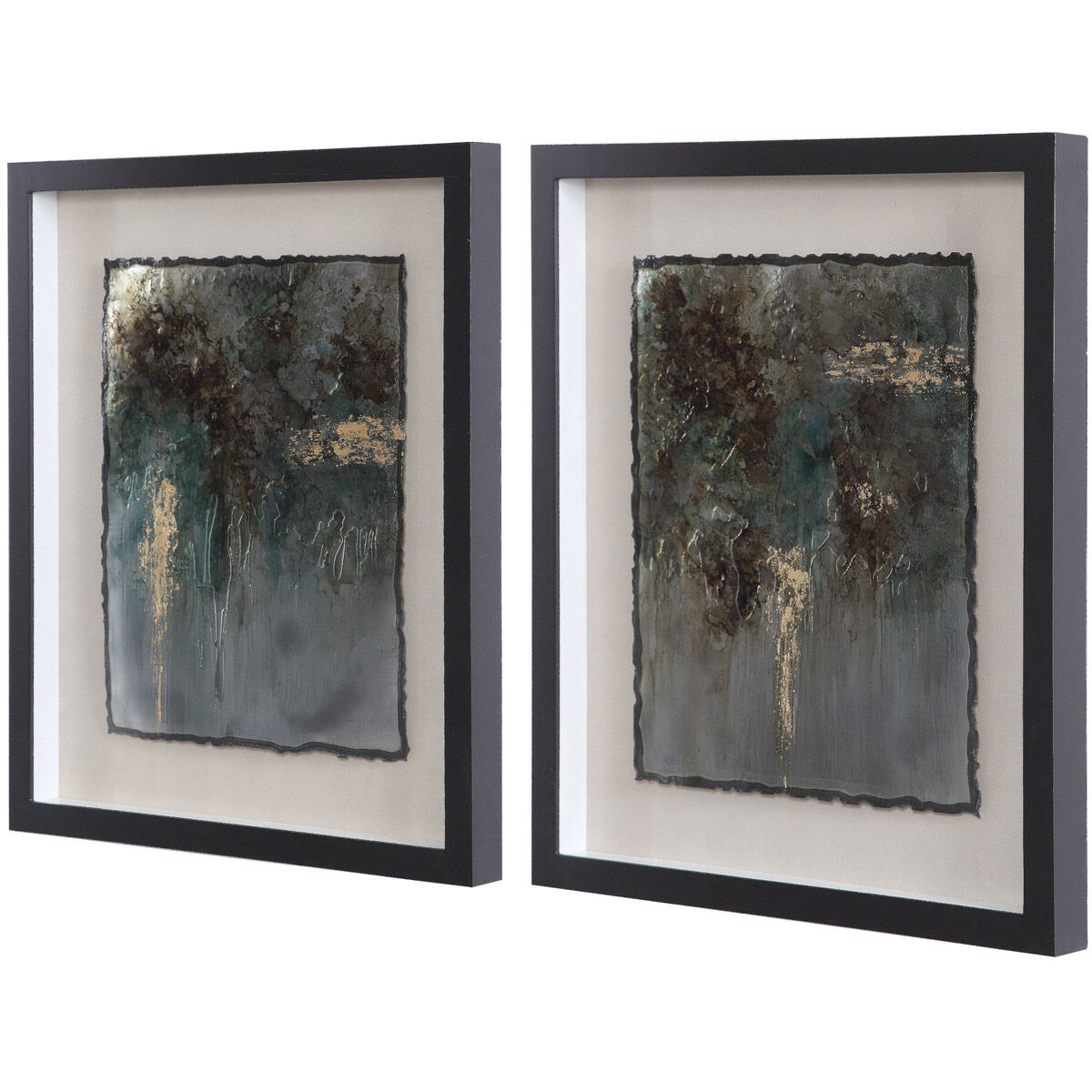 Rustic Patina 29 X 25 inch Framed Prints, Set of 2