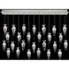 Essence 26 Light 54 inch Silver Pendant Ceiling Light