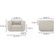 Rosy Beige Lounge Chair