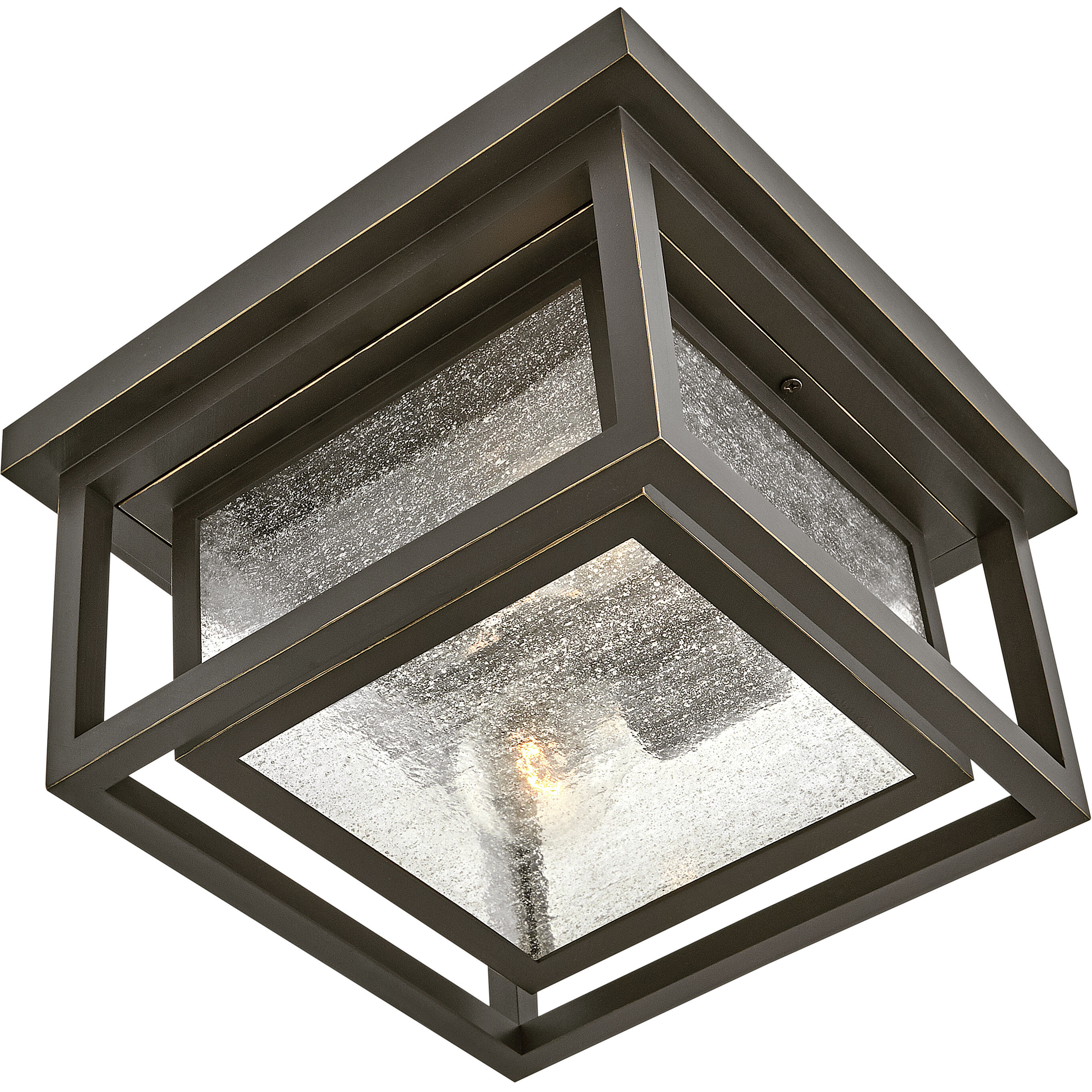 Coastal Elements Republic 11 inch Oil Rubbed Bronze Outdoor Flush Mount, Estate Series