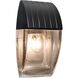 Aqua 1 Light 10 inch Black Outdoor Wall Sconce