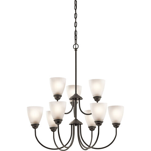 Jolie LED 28 inch Olde Bronze Chandelier 2 Tier Ceiling Light, 2 Tier