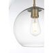 Baxter 3 Light 21 inch Satin Gold Pendant Ceiling Light