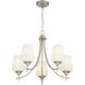 Octave 5 Light Satin Nickel Chandelier Ceiling Light, Essentials