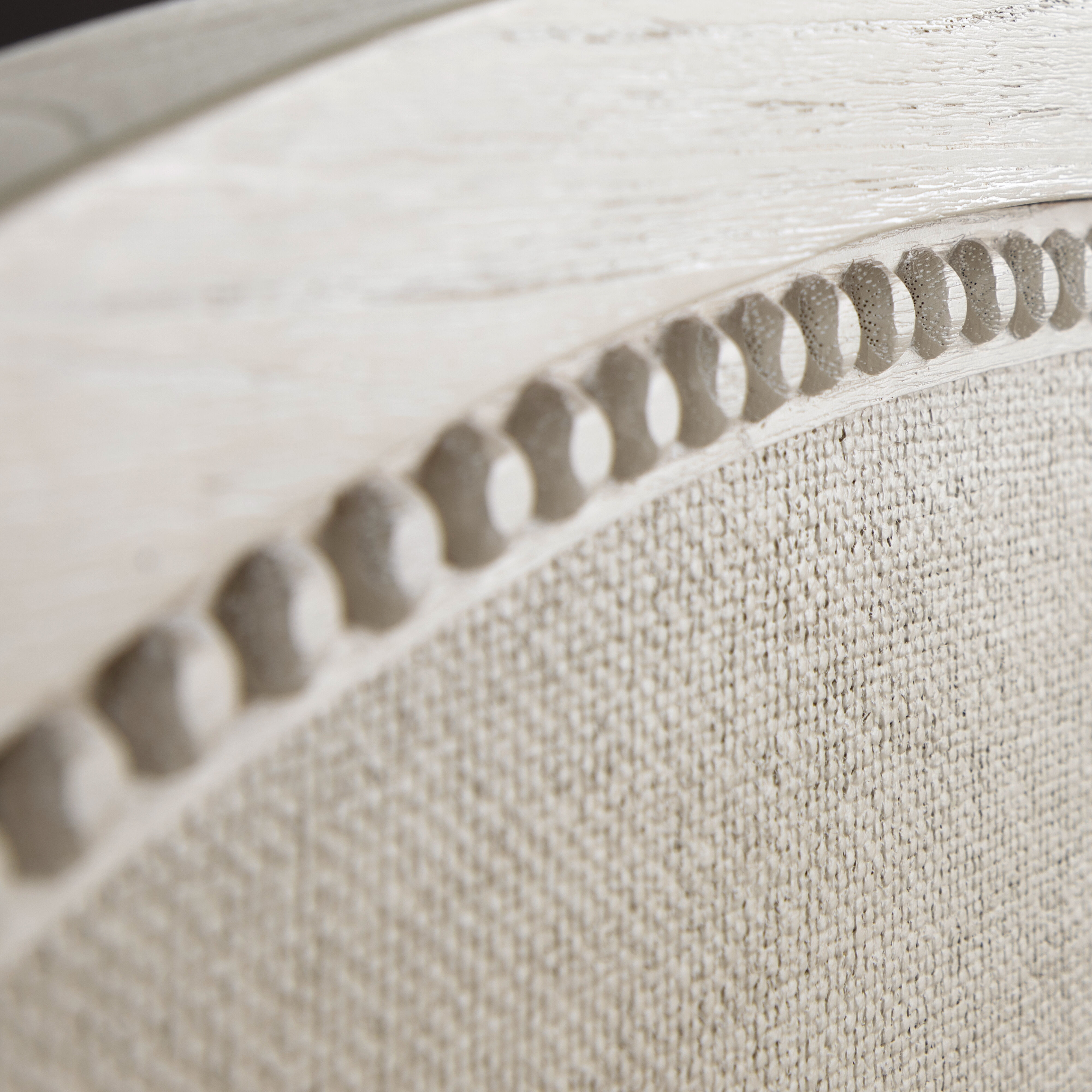 Caroline Cerused White Queen Bed