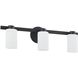 Bedminster 3 Light 24 inch Matte Black Vanity Light Wall Light