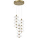 Bollavino LED 13 inch Legacy Brass Pendant Ceiling Light