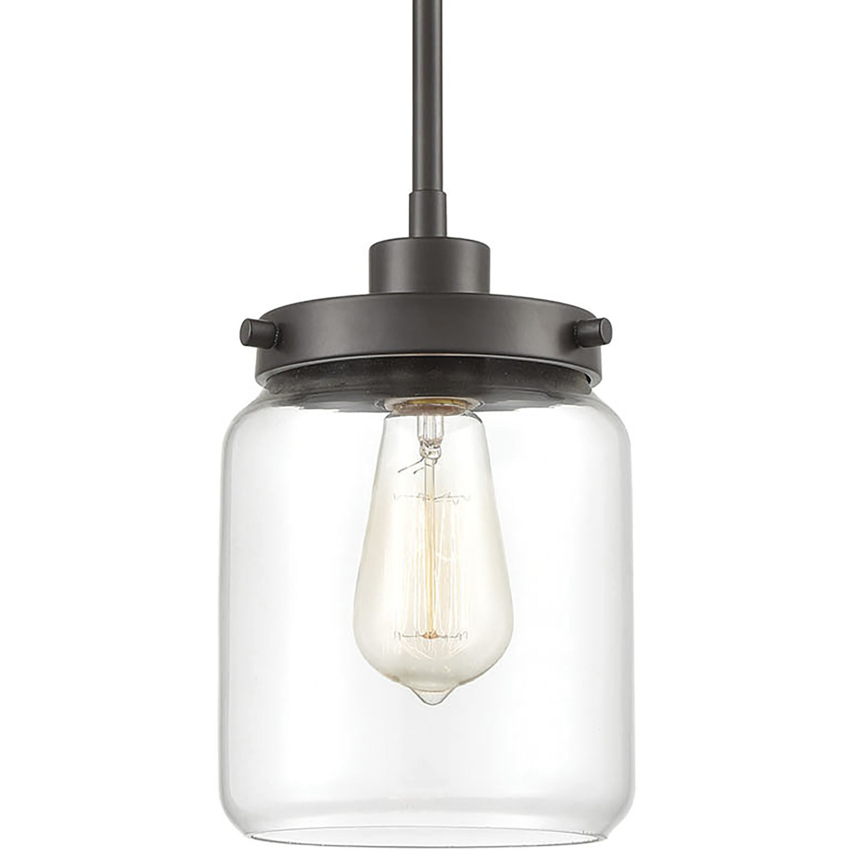 Mason 1 Light 6 inch Oil Rubbed Bronze Mini Pendant Ceiling Light