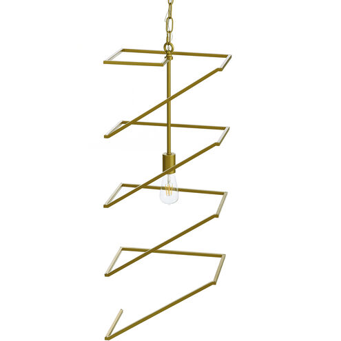 Indra 1 Light 16 inch Gold Pendant Ceiling Light