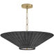 Delia 4 Light 23.5 inch Lacquered Brass Convertible Chandelier Ceiling Light