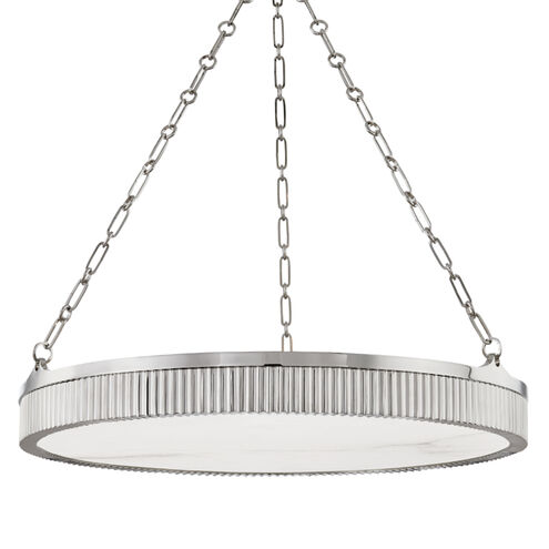 Lynden LED 30 inch Polished Nickel Chandelier Ceiling Light