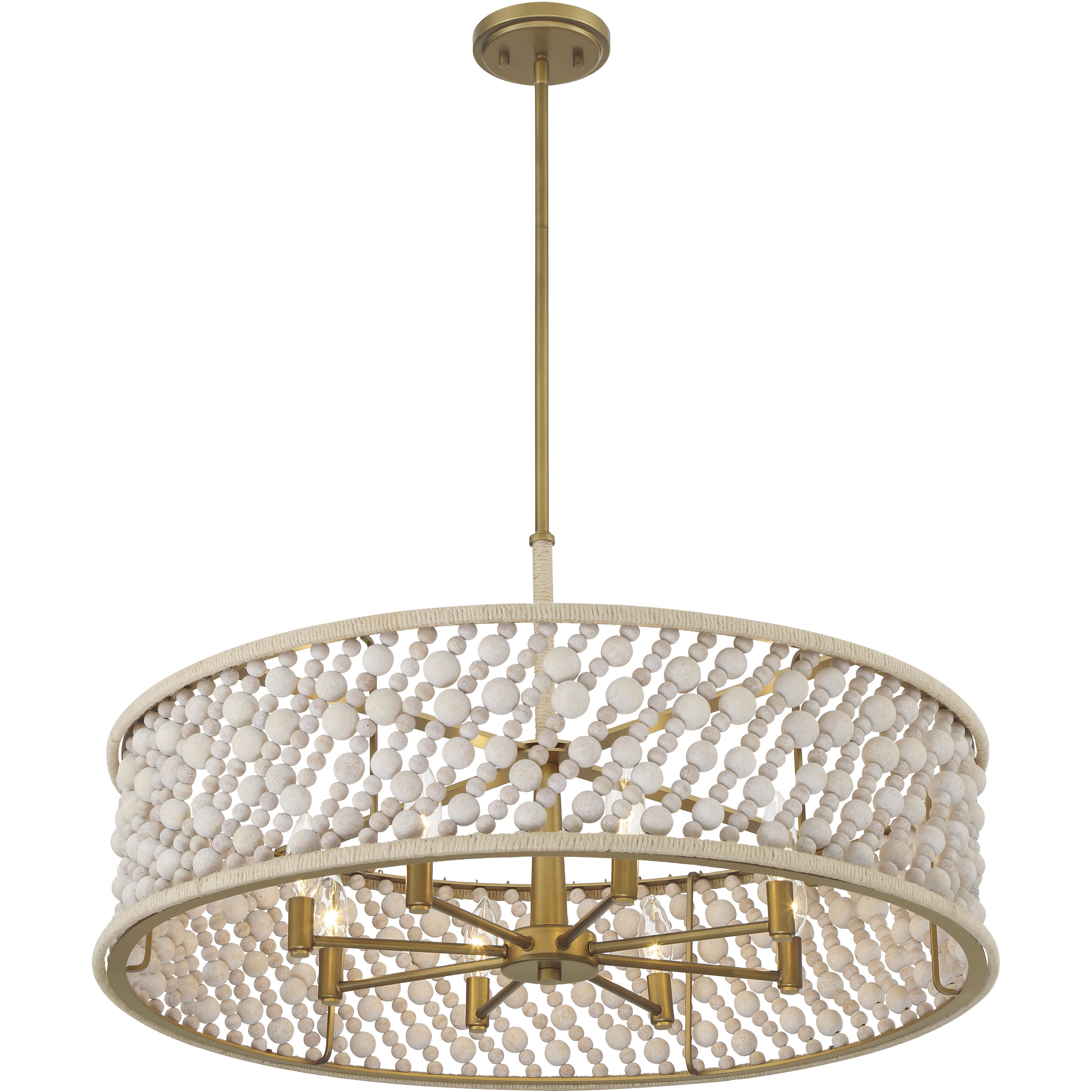 Horsmore 8 Light 29.5 inch Legacy Brass Pendant Ceiling Light