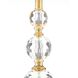 Briolette 35.5 inch 150.00 watt Clear and Brass Table Lamp Portable Light
