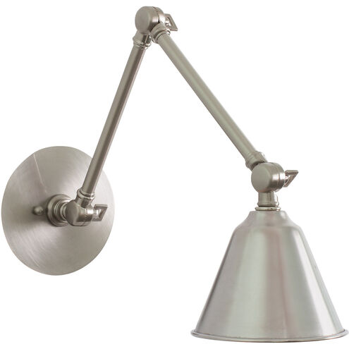 Library LED 5 inch Satin Nickel Wall Lamp Wall Light