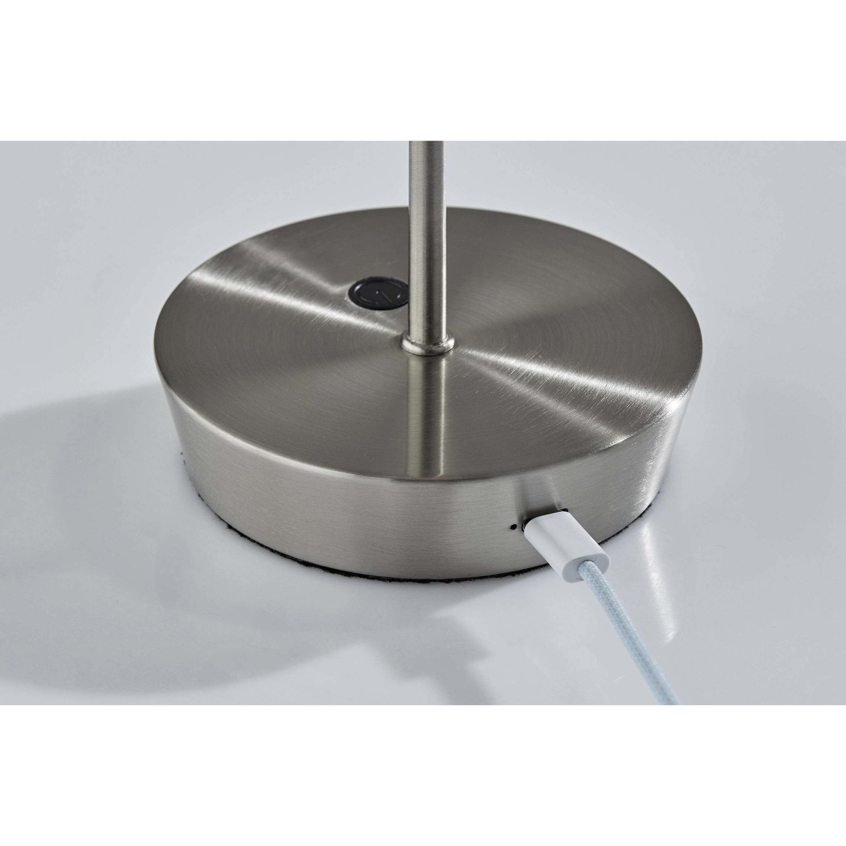 Ako 12 inch 2.00 watt Brushed Steel Cordless Table Lamp Portable Light, ADS360