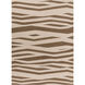 Frontier 132 X 96 inch Dark Brown, Khaki Rug