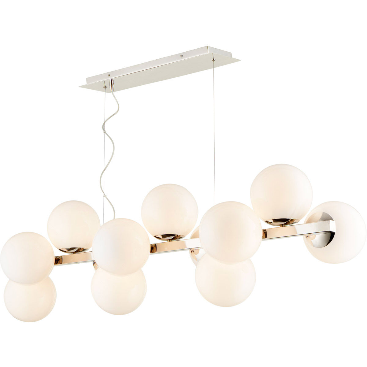 Atom 12 Light 16 inch Polished Nickel Pendant Ceiling Light