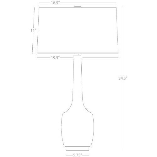 Delilah 34.31 inch 150.00 watt Sangria Glaze Table Lamp Portable Light